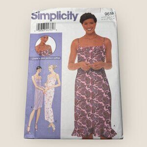 Vintage Simplicity Sewing Pattern 9616 Misses Dress Size 6-12